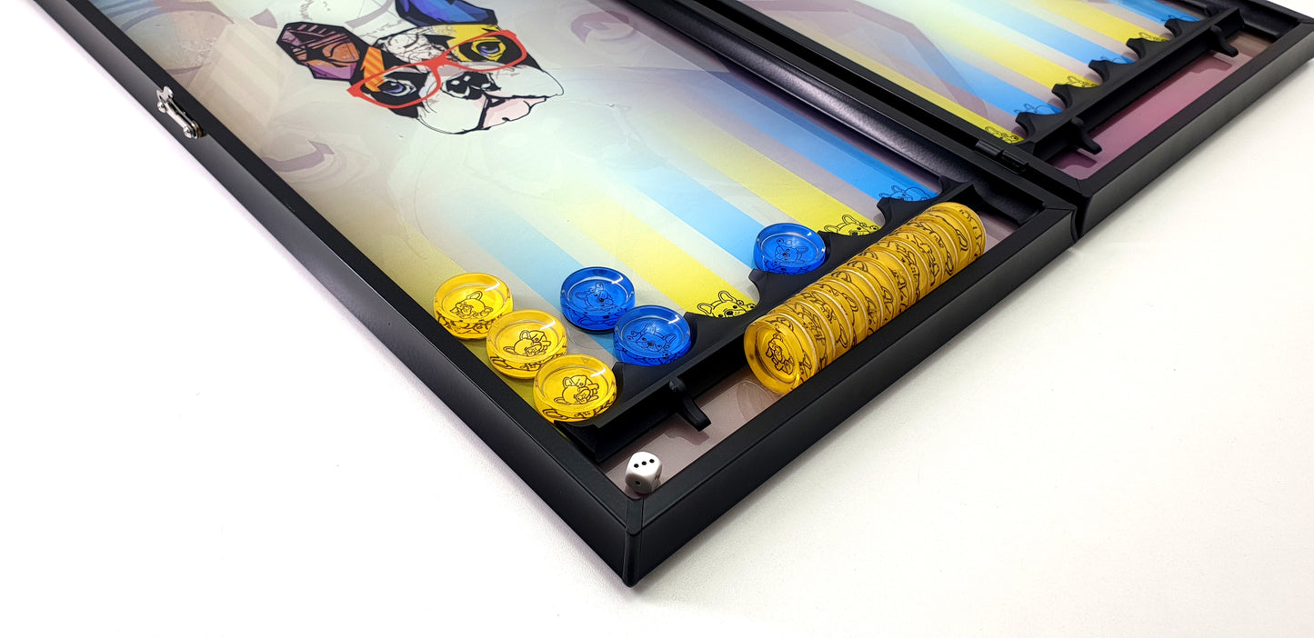 Exclusive: "Frenchie Pop Art" din sticlă securizată