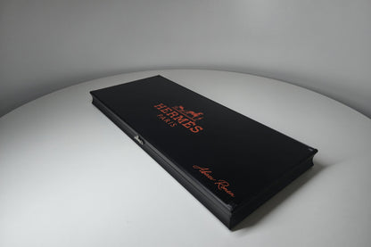 Hermès Orange, table din sticlă securizată