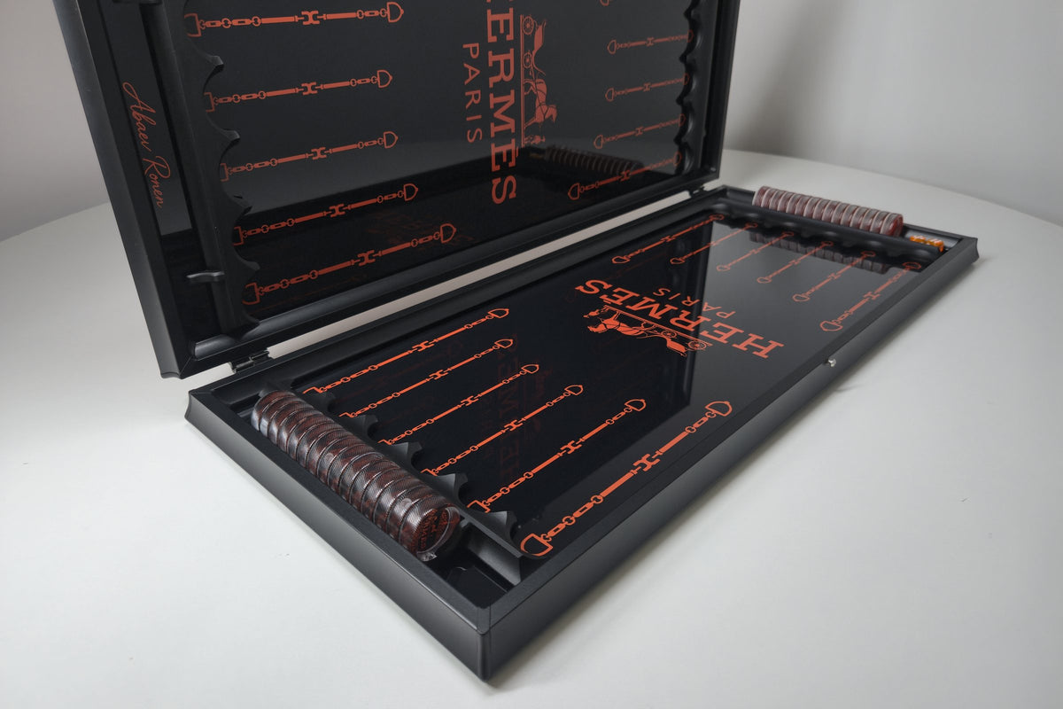 Hermès Orange, table din sticlă securizată, fotografia 5